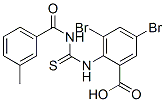 535953-88-9,3,5-DIBROMO-2-[[[(3-METHYLBENZOYL)AMINO]THIOXOMETHYL]AMINO]-BENZOIC ACID