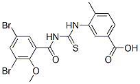 535954-59-7,3-[[[(3,5-DIBROMO-2-METHOXYBENZOYL)AMINO]THIOXOMETHYL]AMINO]-4-METHYL-BENZOIC ACID