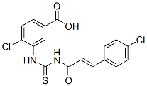 535957-37-0,4-CHLORO-3-[[[[3-(4-CHLOROPHENYL)-1-OXO-2-PROPENYL]AMINO]THIOXOMETHYL]AMINO]-BENZOIC ACID