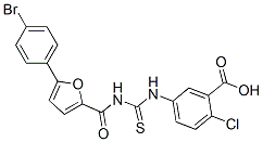 535965-30-1,5-[[[[[5-(4-BROMOPHENYL)-2-FURANYL]CARBONYL]AMINO]THIOXOMETHYL]AMINO]-2-CHLORO-BENZOIC ACID