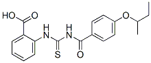 535966-00-8,2-[[[[4-(1-METHYLPROPOXY)BENZOYL]AMINO]THIOXOMETHYL]AMINO]-BENZOIC ACID
