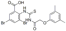 535976-94-4,3,5-DIBROMO-2-[[[[(3,5-DIMETHYLPHENOXY)ACETYL]AMINO]THIOXOMETHYL]AMINO]-BENZOIC ACID