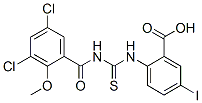 535977-94-7,2-[[[(3,5-DICHLORO-2-METHOXYBENZOYL)AMINO]THIOXOMETHYL]AMINO]-5-IODO-BENZOIC ACID