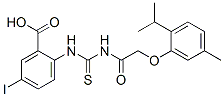 535979-43-2,5-IODO-2-[[[[[5-METHYL-2-(1-METHYLETHYL)PHENOXY]ACETYL]AMINO]THIOXOMETHYL]AMINO]-BENZOIC ACID