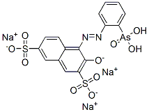 53669-45-7,trisodium 4-[(o-arsonophenyl)azo]-3-oxidonaphthalene-2,7-disulphonate