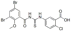 536982-60-2,2-CHLORO-5-[[[(3,5-DIBROMO-2-METHOXYBENZOYL)AMINO]THIOXOMETHYL]AMINO]-BENZOIC ACID