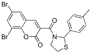 537677-91-1,Thiazolidine, 3-[(6,8-dibromo-2-oxo-2H-1-benzopyran-3-yl)carbonyl]-2-(4-methylphenyl)- (9CI)