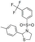 537678-11-8,Thiazolidine, 2-(4-methylphenyl)-3-[[3-(trifluoromethyl)phenyl]sulfonyl]- (9CI)