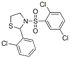 537678-16-3,Thiazolidine, 2-(2-chlorophenyl)-3-[(2,5-dichlorophenyl)sulfonyl]- (9CI)