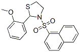 537678-18-5,Thiazolidine, 2-(2-methoxyphenyl)-3-(1-naphthalenylsulfonyl)- (9CI)