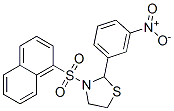 537678-23-2,Thiazolidine, 3-(1-naphthalenylsulfonyl)-2-(3-nitrophenyl)- (9CI)