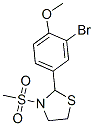 537678-44-7,Thiazolidine, 2-(3-bromo-4-methoxyphenyl)-3-(methylsulfonyl)- (9CI)