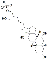 53939-18-7,(3R,5R,7R,8R,9S,10S,12S,13R,14S)-3,7,12-trihydroxy-17-[(2R)-6-(hydroxymethyl)-7-sulfooxy-heptan-2-yl]-10,13-dimethyl-2,3,4,5,6,7,8,9,11,12,14,15,16,17-tetradecahydro-1H-cyclopenta[a]phenanthrene
