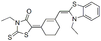 54118-07-9,(5E)-3-ETHYL-5-(3-[(Z)-(3-ETHYL-1,3-BENZOTHIAZOL-2(3H)-YLIDENE)METHYL]CYCLOHEX-2-EN-1-YLIDENE)-2-THIOXO-1,3-THIAZOLIDIN-4-ONE