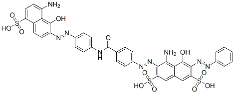54274-15-6,4-amino-3-[[4-[[[4-[(8-amino-1-hydroxy-5-sulpho-2-naphthyl)azo]phenyl]amino]carbonyl]phenyl]azo]-5-hydroxy-6-(phenylazo)naphthalene-2,7-disulphonic acid