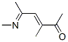 54365-01-4,3-Hexen-2-one, 3-methyl-5-(methylimino)- (9CI)
