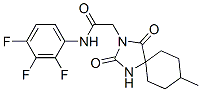 5457-16-9,2-(8-methyl-2,4-dioxo-1,3-diazaspiro[4.5]dec-3-yl)-N-(2,3,4-trifluorop henyl)acetamide
