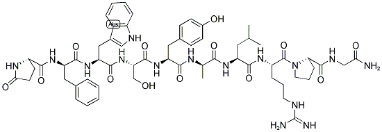 54784-44-0,PGLU-D-PHE-TRP-SER-TYR-D-ALA-LEU-ARG-PRO-GLY-NH2