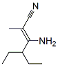 549533-54-2,2-Hexenenitrile,  3-amino-4-ethyl-2-methyl-