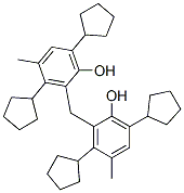 55036-38-9,2,2'-methylenebis[3,6-dicyclopentyl-p-cresol]