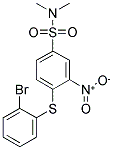 5510-58-7,4-[(2-BROMOPHENYL)-THIO]-N,N'-DIMETHYL-3-NITRO-BENZENESULFONAMIDE