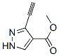 551943-44-3,1H-Pyrazole-4-carboxylic acid, 3-ethynyl-, methyl ester (9CI)