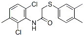 5522-92-9,N-(2,6-dichloro-3-methyl-phenyl)-2-(3,4-dimethylphenyl)sulfanyl-acetamide