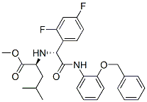 554448-66-7,L-Leucine, N-[(1R)-1-(2,4-difluorophenyl)-2-oxo-2-[[2-(phenylmethoxy)phenyl]amino]ethyl]-, methyl ester (9CI)