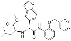 554448-75-8,L-Leucine, N-[(1R)-1-(5-benzofuranyl)-2-oxo-2-[[2-(phenylmethoxy)phenyl]amino]ethyl]-, methyl ester (9CI)