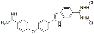 55453-00-4,P-AMIDINOPHENYL P-(6-AMIDINO-2-INDOLYL)PHENYL ETHER DIHYDROCHLORIDE
