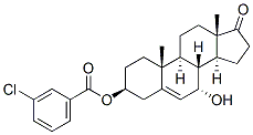 55646-79-2,Androst-5-en-17-one, 3-[(3-chlorobenzoyl)oxy]-7-hydroxy-, (3beta,7alpha)- (9CI)