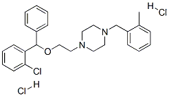 5576-62-5,1-[2-[(2-chlorophenyl)phenylmethoxy]ethyl]-4-[(o-tolyl)methyl]piperazine dihydrochloride