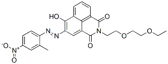 55993-15-2,2-[2-(2-ethoxyethoxy)ethyl]-6-hydroxy-5-[(2-methyl-4-nitrophenyl)azo]-1H-benz[de]isoquinoline-1,3(2H)-dione