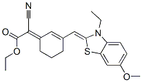 56001-97-9,ACETIC ACID, CYANO[3-[(3-ETHYL-6-METHOXY-2(3H)-BENZOTHIAZOLYLIDENE)METHYL]-2-CYCLOHEXEN-1-YLIDENE]-, ETHYL ESTER