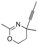 56055-98-2,4H-1,3-Oxazine, 5,6-dihydro-2,4-dimethyl-4-(1-propynyl)- (9CI)