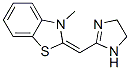 56185-51-4,Benzothiazole, 2-[(4,5-dihydro-1H-imidazol-2-yl)methylene]-2,3-dihydro-3-methyl- (9CI)