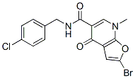 562101-75-1,Furo[2,3-b]pyridine-5-carboxamide,  2-bromo-N-[(4-chlorophenyl)methyl]-4,7-dihydro-7-methyl-4-oxo-
