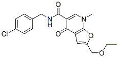 562101-86-4,Furo[2,3-b]pyridine-5-carboxamide,  N-[(4-chlorophenyl)methyl]-2-(ethoxymethyl)-4,7-dihydro-7-methyl-4-oxo-