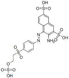 56317-51-2,3-amino-4-[[4-[[2-(sulphooxy)ethyl]sulphonyl]phenyl]azo]naphthalene-2,7-disulphonic acid