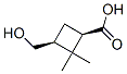 566190-42-9,Cyclobutanecarboxylic acid, 3-(hydroxymethyl)-2,2-dimethyl-, (1R,3S)- (9CI)