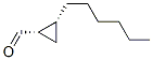566928-21-0,Cyclopropanecarboxaldehyde, 2-hexyl-, (1S,2R)- (9CI)