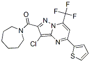 5678-77-3,azepan-1-yl-[7-chloro-4-thiophen-2-yl-2-(trifluoromethyl)-1,5,9-triazabicyclo[4.3.0]nona-2,4,6,8-tetraen-8-yl]methanone