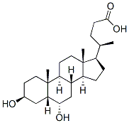 570-84-3,(3b,5b,6a)-3,6-dihydroxy-Cholan-24-oic acid