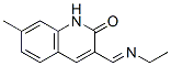 573974-93-3,2(1H)-Quinolinone,3-[(ethylimino)methyl]-7-methyl-(9CI)