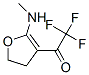 574749-64-7,Ethanone, 1-[4,5-dihydro-2-(methylamino)-3-furanyl]-2,2,2-trifluoro- (9CI)