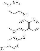 57514-38-2,N-[5-(4-chlorophenyl)sulfanyl-6-methoxy-quinolin-8-yl]pentane-1,4-diam ine
