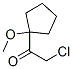 57540-04-2,Ethanone, 2-chloro-1-(1-methoxycyclopentyl)- (9CI)