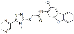 575469-83-9,Acetamide, N-(2-methoxy-3-dibenzofuranyl)-2-[(4-methyl-5-pyrazinyl-4H-1,2,4-triazol-3-yl)thio]- (9CI)