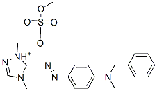 57583-72-9,5-[[4-[benzylmethylamino]phenyl]azo]-1,4-dimethyl-1H-1,2,4-triazolium methyl sulphate