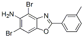 577983-57-4,4,6-DIBROMO-2-(3-METHYLPHENYL)-1,3-BENZOXAZOL-5-AMINE